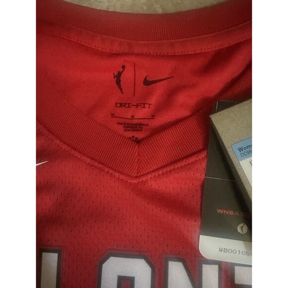 NWT Nike Dri Fit M Basketball Women Red Jersey Active Top - Picture 3 of 6